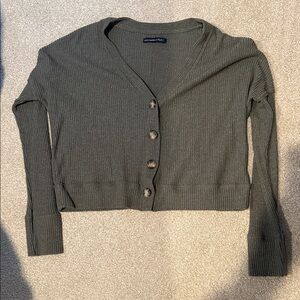 Abercrombie & Fitch Dark Green Cardigan